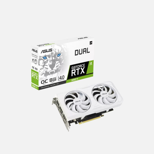 ASUS Dual GeForce RTX 3060 Ti White OC Edition 8GB GDDR6X ...