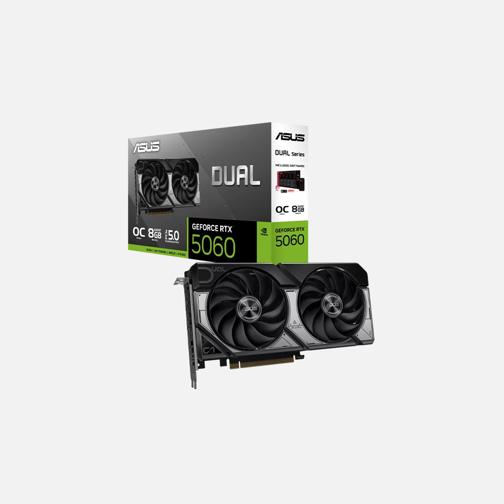 ASUS DUAL Series GEFORCE RTX5060 8GB OC Edition-NVIDIA GDDR7